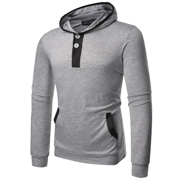 

new arrivals european american fashion british temperament pullover hoodie men, Black