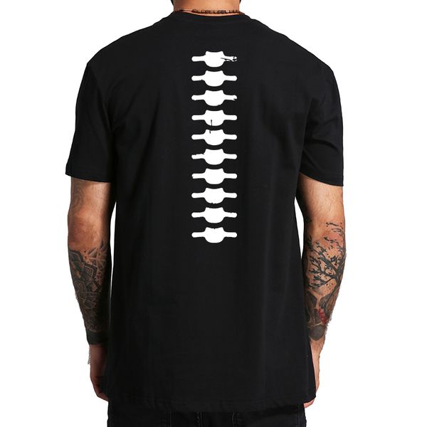 

spine back t shirt for men funny simulation print tee original cotton t shirt homme summer us size sport hooded sweatshirt hoodie