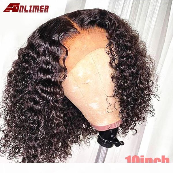 

curly bob wigs 13x6 lace front human hair wigs with natural hairline glueless plucked brazilian remy short bob lace wigs, Black