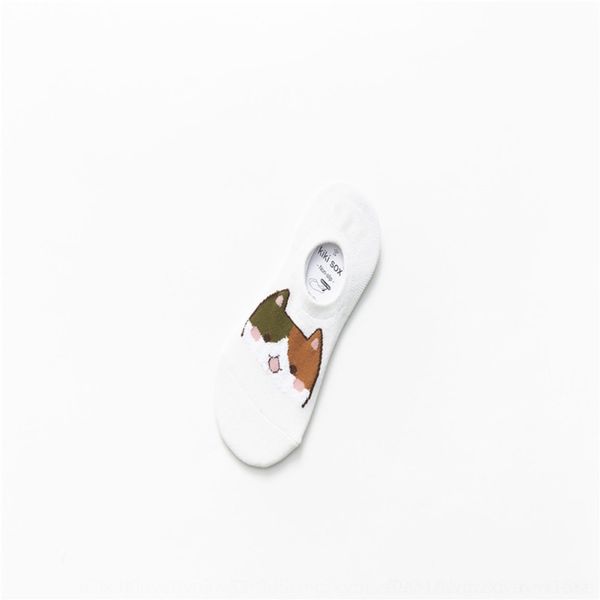 

lga1g 20 весна лето силикон и лодка socksnew хлопок мелкие кошки дамы невидимый носки лодки силиконовые нескользящей мультфильм рот носки tm, Black