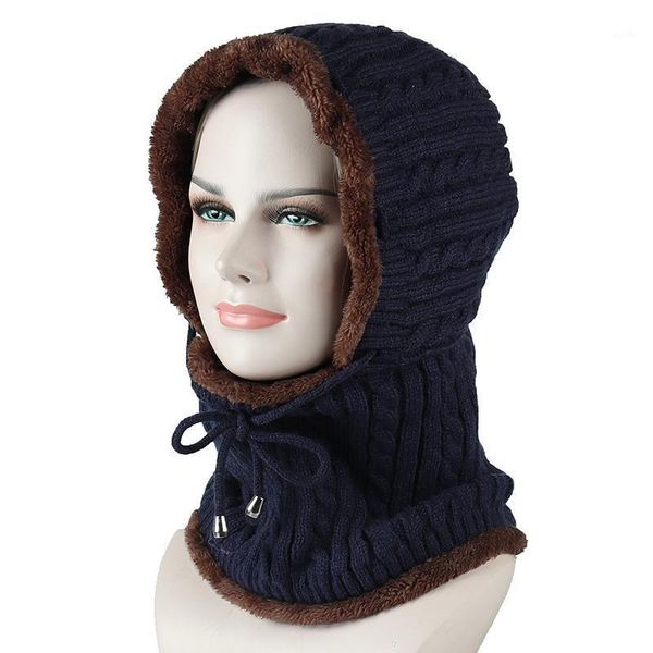 

beanies 2021 winter plush hat men women knitted scarf skullies for caps mask balaclava bonnet cap hats1