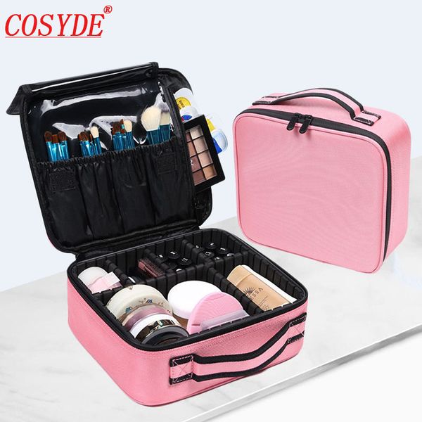 

cosyde professional toiletry bag cosmetic bag organizer women travel make up cases big capacity cosmetics suitcases for makeup c1223