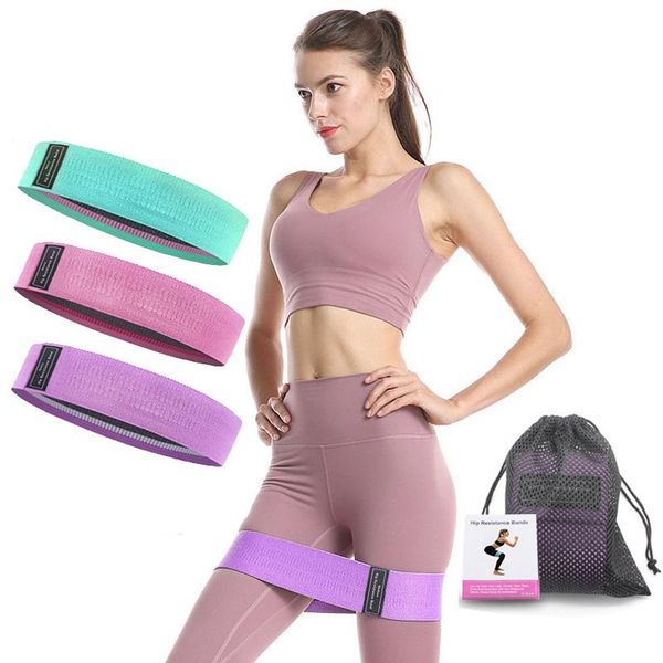 

resistance bands 3 pcs set workout rubber elastic sport booty band fitness equipment yoga gym training fabric bandas elasticas