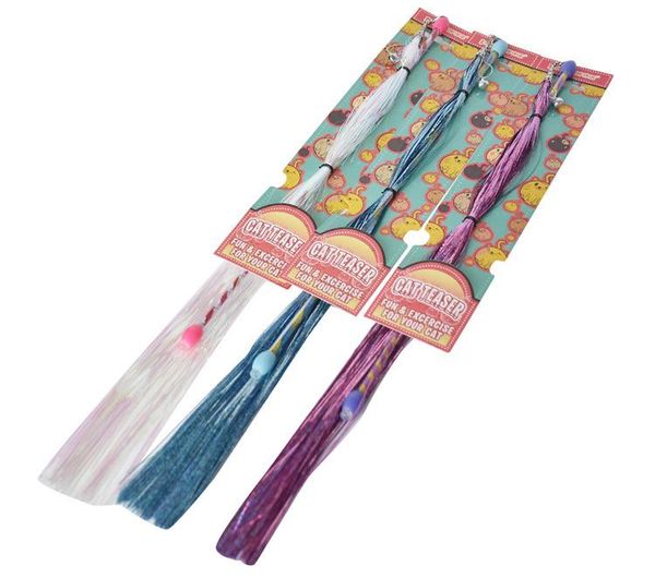 

cat toys toys, bells tease sticks, long tassels, laser paper cute children
