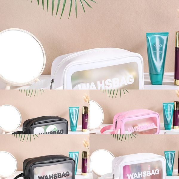 

e4bre bag season wash travel cosmetic pu storage transparent cosmetic new pvc large capacity storage bag ewfzu