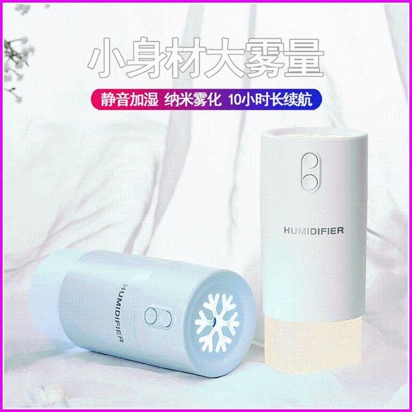 

2020 creative strange new small humidifier usb household multi-functional three-in-one atomization snowflake humidifier1