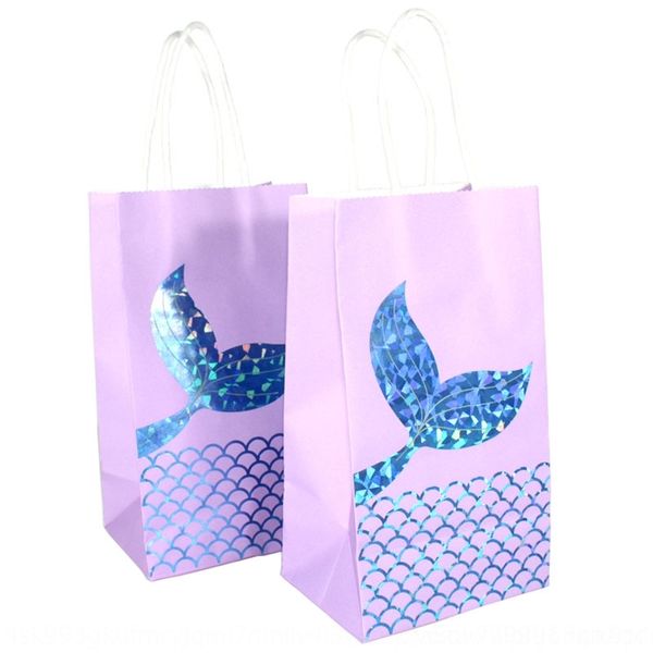 

q2vul paper bronzing cake gift bag gift hand mermaid bag candy hand uqrfc