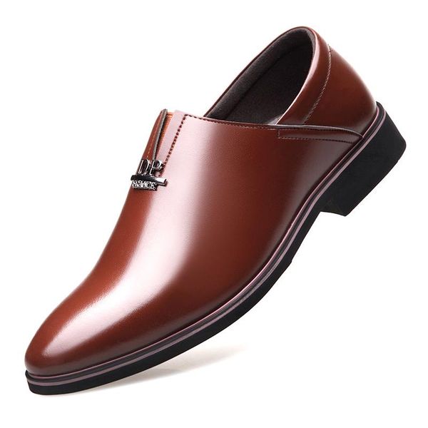 

men's leather shoes, wedding shoes, Black