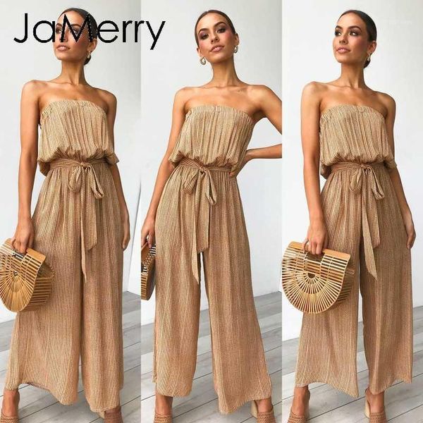 

jamerry off shoulder long jumpsuit romper women sashes jumpsuit playsuit rompers summer solid leopard print overalls 20191, Black;white