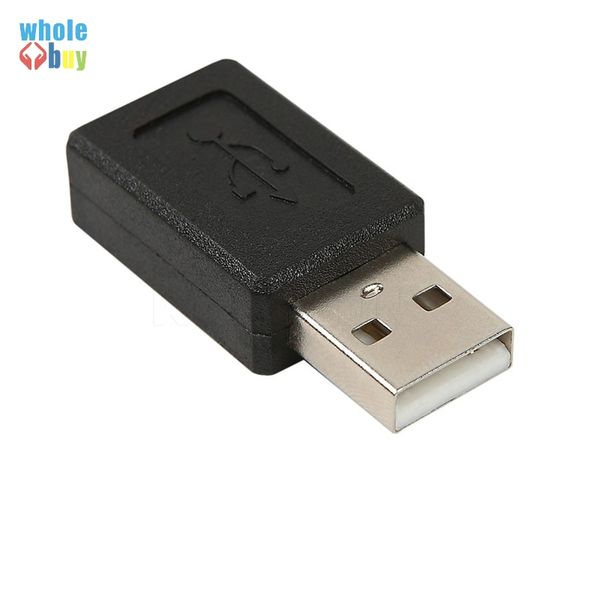 USB 2.0 A Tipi Erkek Kadın Konnektör Adaptörü Siyah Renk Toptan 500pcs / lot 5pin Mini'nin 5pin USB B tipine