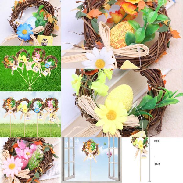 

gift easter table wreath egg flower decoration door ornament parade festive supplies