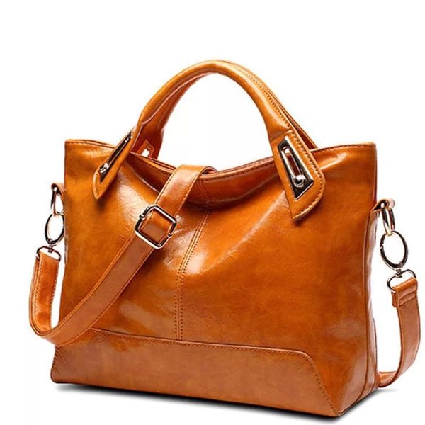 

shoulder bags ladies handbags fashion brand pu leather women bags women oil wax leather designer handbags