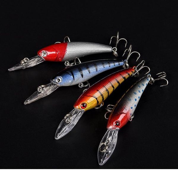 

wobblers jerkbait 4 colors 9cm 7.5g fishing lures hard vocal bait crank fishing lures bass fresh salt water tackle sink bbydbt