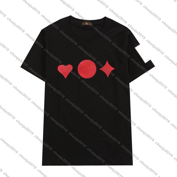 

famous mens t shirt polos men women couples casual short sleeve mens round neck stylist tees, White;black