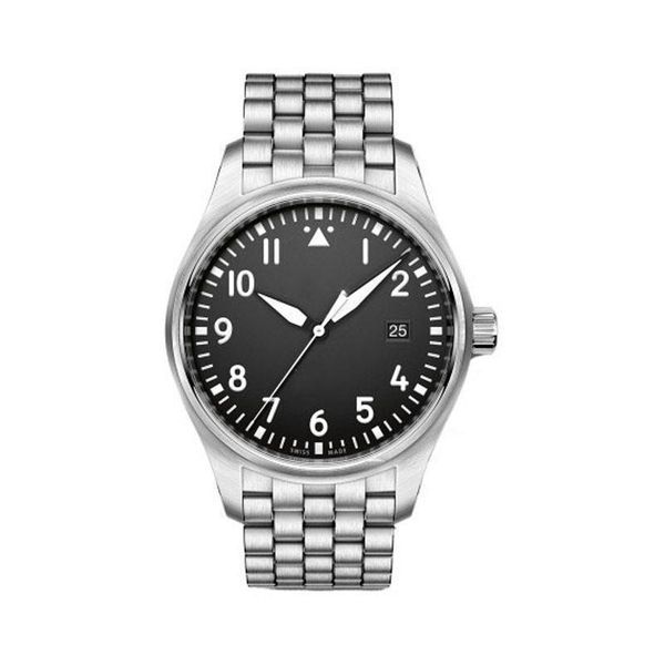 

2021 classic fashion mens watches mark 18 stainless steel automatic mechanical watch 40mm dial sapphire mirror fashion sports wristwatch, Slivery;brown