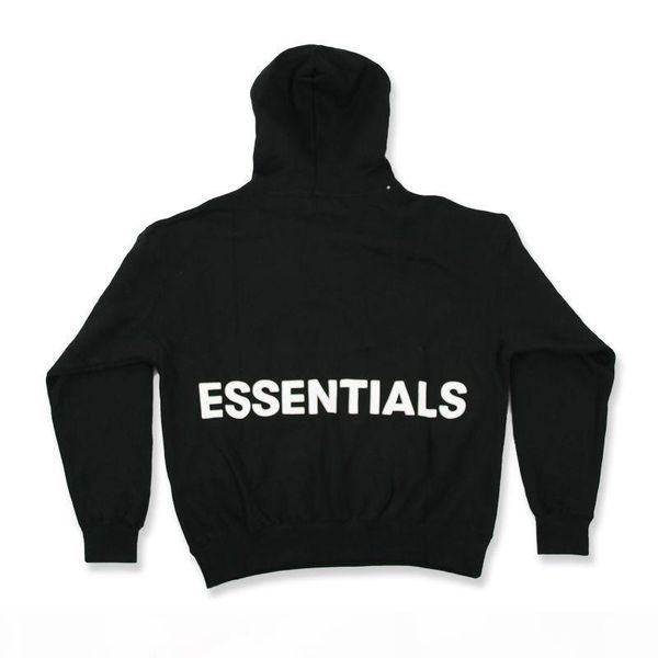

new fear of god hoodie hip hop street sport mens stylist hoodies fashion essentials pullover sweatshirt, Black