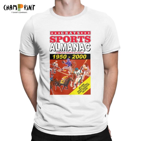 

sports almanac 1950 2000 back to the future vintage short sleeve round neck graphic sport hooded sweatshirt hoodie men t shirt