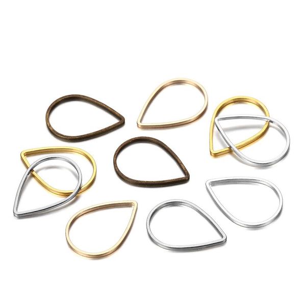 

30pcs/lot teardrop waterdrop mix color jump ring diy for jewelry making finding accessories supplies earring necklace co jlllez, Silver