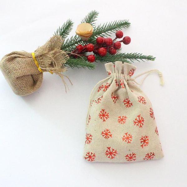

packing pouches mini organizer for christmas candy cosmetic sachet 10pcs/lot santa gift drawstring bag can pr sqclbg