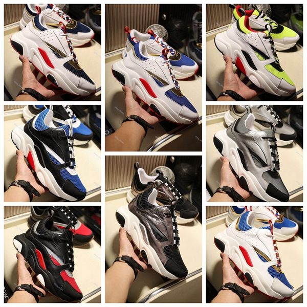

2021 green 22 sneaker calfskin trainers men women casual shoes flat outdoor sneaker retro patchwork casual sneaker no box, Black
