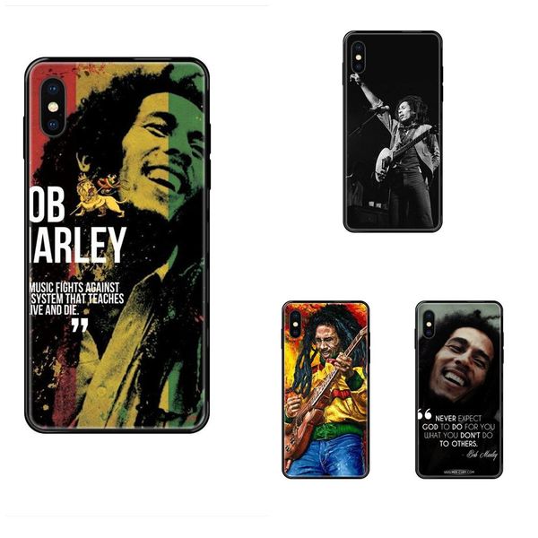 

tpu soft phone cover case for iphone 11 12 pro 5 5s se 5c 6 6s 7 8 x xr xs plus max bob marley