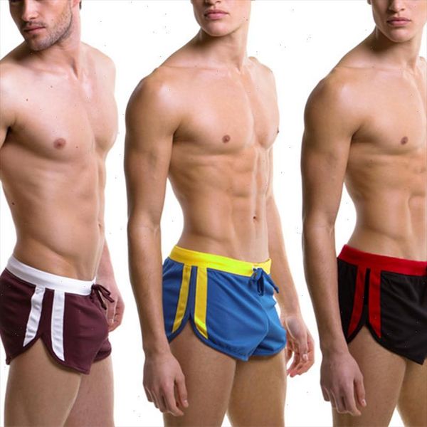 

new swimwear men trunks quick dry beach board shorts beachwear mesh swimsuit mens boardshorts breathable gym short pants, White;black