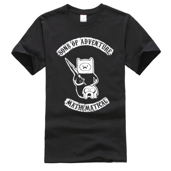 

новый дизайн смешные джейк и финн sons of adventure time graphic мужской короткий рукав хлопок одежда hoodie дизайнеров футболки толстовка