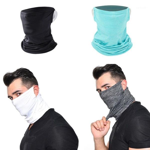 

cycling caps & masks balaclava neck sunscreen fishing headgear gaiter bandana scarf face cover ear hanging outdoor1, Black