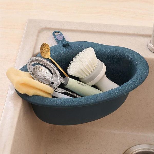 

kitchen sink shelf sponge drain rack cleaning cloth storage holder soap storage organizer utensils bathroom kitchen accessories