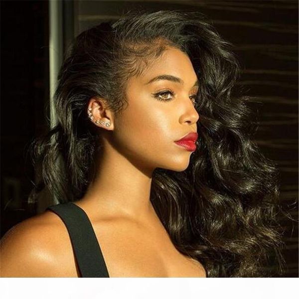 

7a glueless full lace human hair wig for black women brazilian human hair lace front wigs curly brazilian lace wig, Black;brown