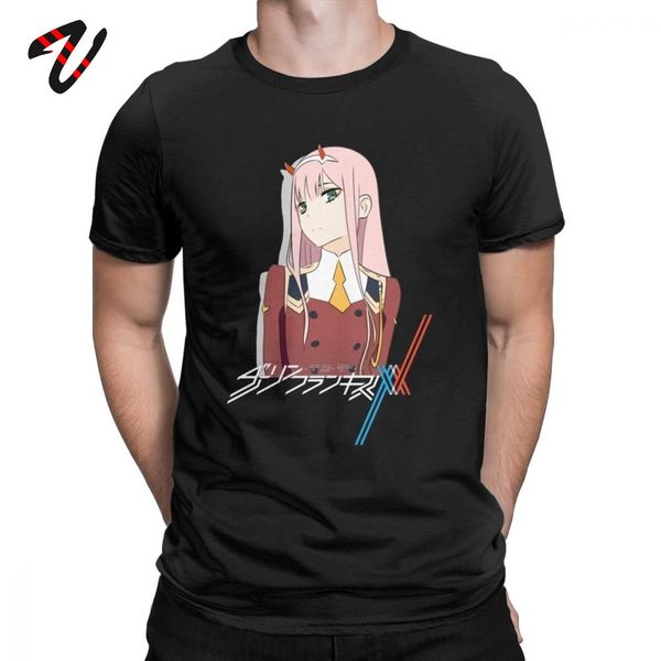

sport chic anime shirts darling in the franxx darlifra zero two t shirt man short sleeve tee 100% cotton t-shirt gift plus size camisa
