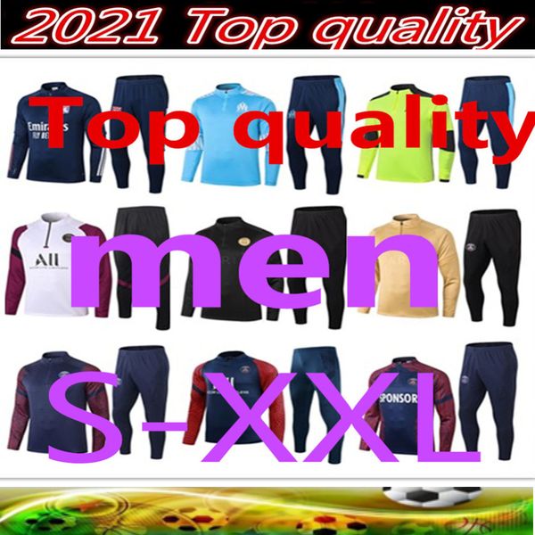 

2020 2021 tracksuit soccer training suit set 2020 2021 maillot de foot training suit uniform kit soccer training s8888, Black
