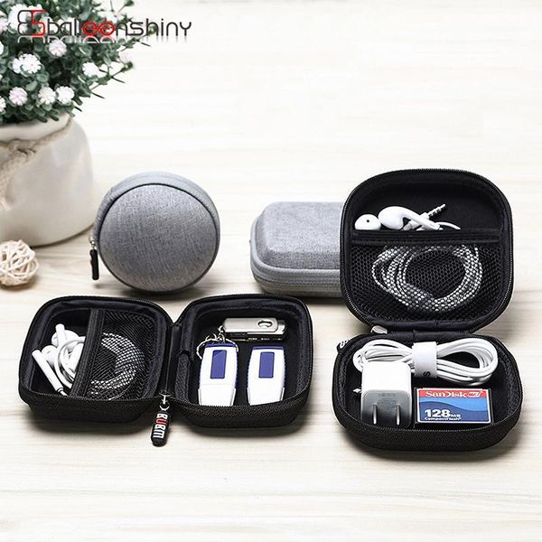 

balleenshiny travel closet organizer case for headphones storage bag digital portable zipper accessories charger data cable usb1
