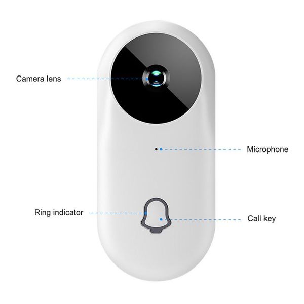 

doorbells smart visual doorbell viewer wifi wide angle hd night vision security door eye as99
