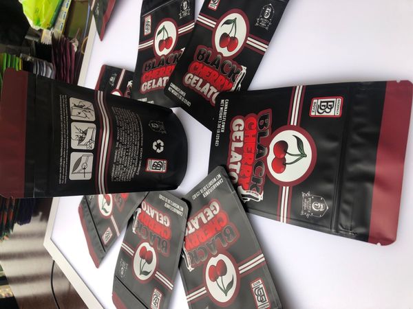 

gelato packaging 0.125oz empty rozay bag black flower grenadine pink collina bags cherry ave mylar 500mg bags edibles bbyzg bdebaby