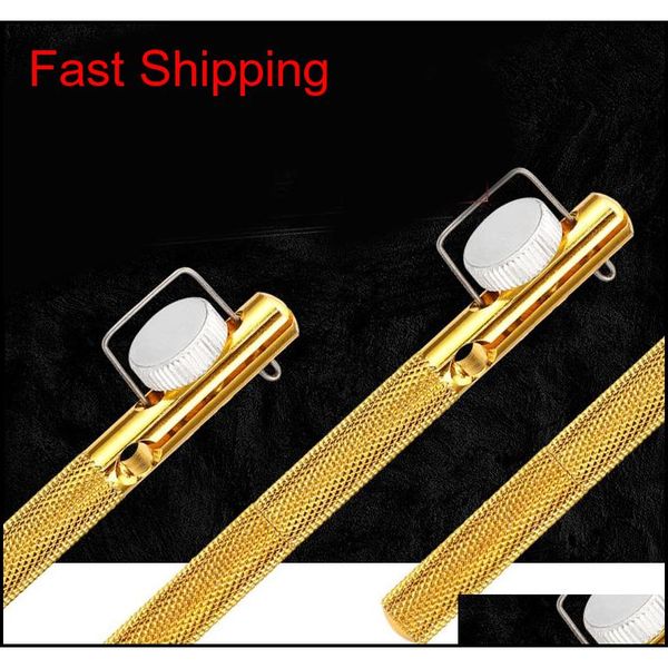 

practical design aluminum alloy hook tier tool metal double headed needle knots gold color fishing line knotter for outd qylmfo homebag