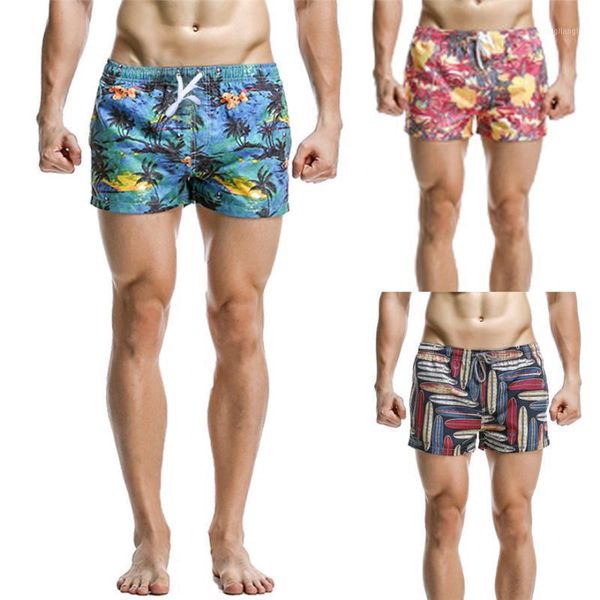 

men's swimwear surfing beach shorts swimming sweatpants fast drying fabric soft and lightweight elastic material smooth color1