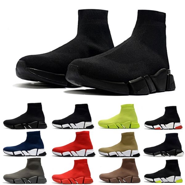 

дешевые моды скорости носка 2.0 мужские ботинки тренер беговая бежевый черный красный белый желтый fluo серые мужчины женщины на открытом во, White;red