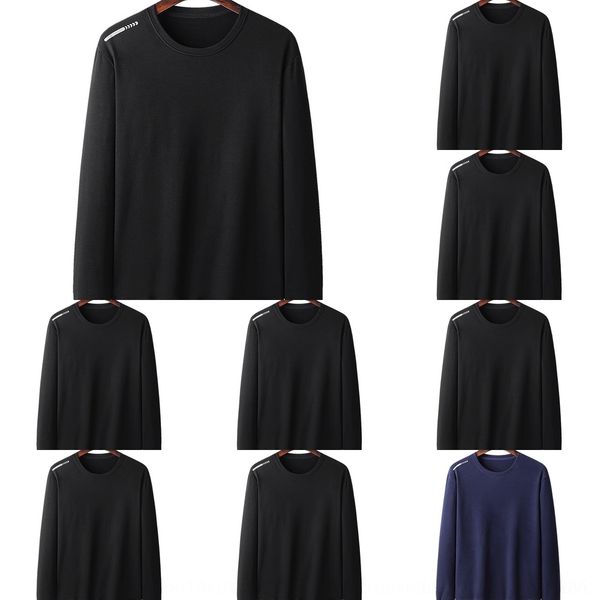

i5vbe thickened winter new men's autumn women's and public round neck sweater advertising shirt sweater shirtshirt shirtprinting a, Black