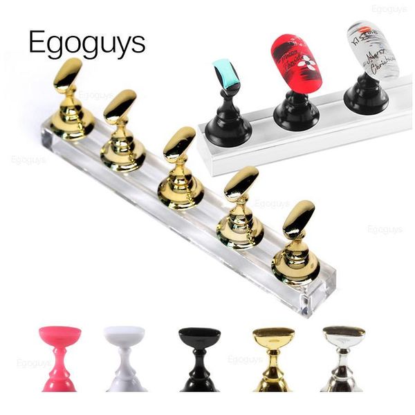 

nail art practice display stand rack checker board tips false nails holder uv gel showing shelf training base diy manic qyldtk