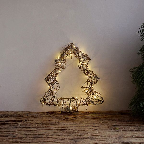 

dimensional iron three hanging creative metal christmas tree with lamp ornament kindergarten wall decoration pendant