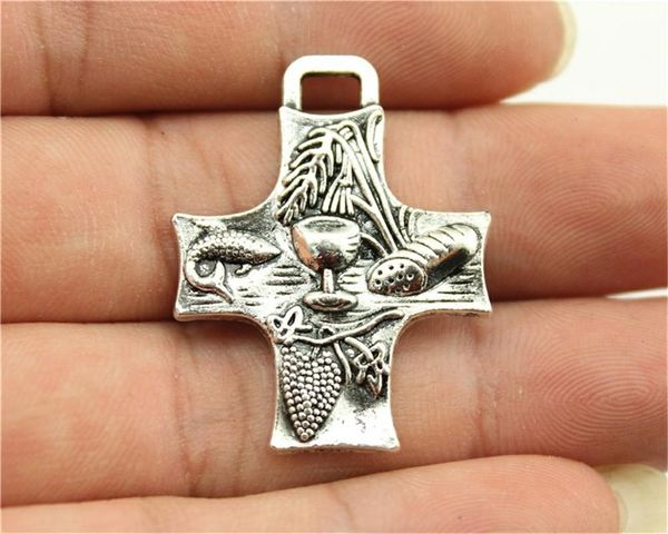 

charms cross silver color jesus cross pendant charms nail cross charms for jewelry making sqcrtm new_dhbest, Black;white