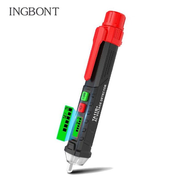 

non contact ac voltage detector pen high low sensitivity 50-60hz ac 12-1000v style voltage tester lcd alarm self-testing tester