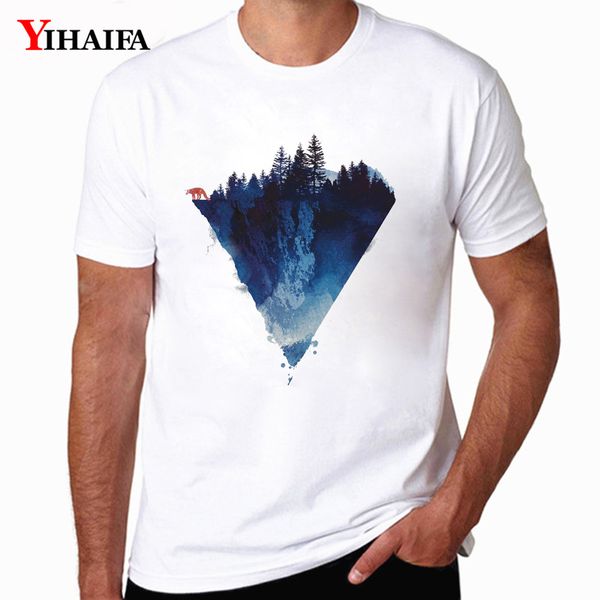 

yihaifa casual mens casual galaxy mountain graphics tees short sleeve mens summer clothing sport hooded sweatshirt hoodie men t shirt