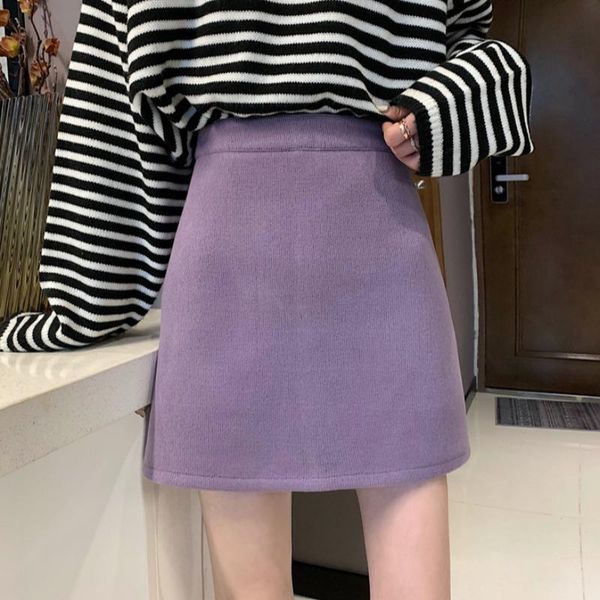 

skirts vintage women 2021summer korean fashion a-line high waist skirt female mini short checked school, Black