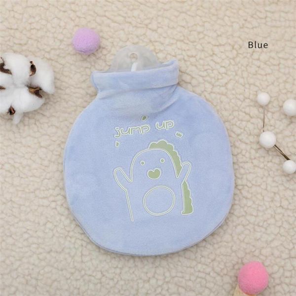 

cute dinosaur cover water bottle hand warmer stress pain relief therapy winter warm heat girl hand feet round water bag wmtjvy
