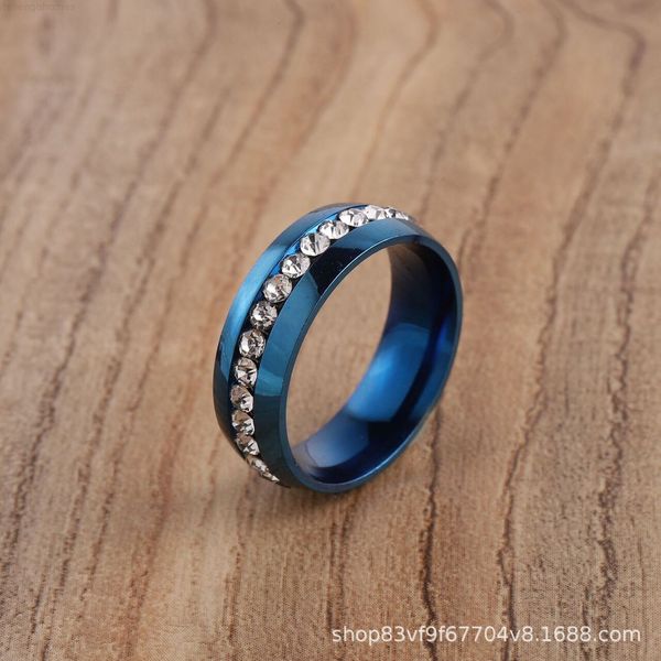 

with fashion women's diamond stainless steel ring accessories, Silver