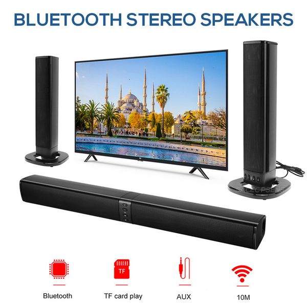 

bluetooth home theater 3d stereo speaker super bass soundbar multi-function subwoofer split foldable for tv/pc
