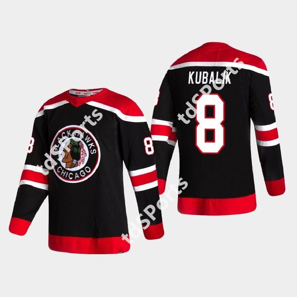 

2021 reverse retro chicago blackhawks hockey jersey john quenneville andrew shaw zack smith nicolas beaudin custom stitched, Black;red