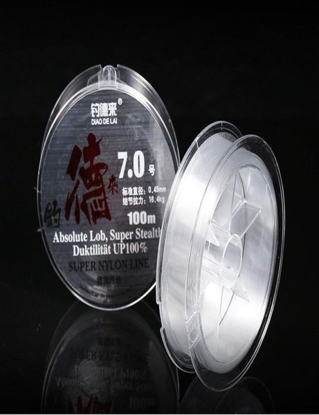 

нейлоновая линия fluorocarbon рыболовная линия 100 м для рыбалки рыболовные снасти 2.0-8.0 прозрачная линия нейлон флуорокарбон bbylhq домаш